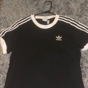 black adidas shirt